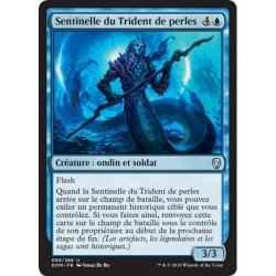 (Foil) Bleue - Sentinelle du Trident de perles (U) [DOM]