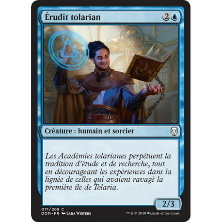 (Foil) Bleue - Érudit tolarian (C) [DOM]