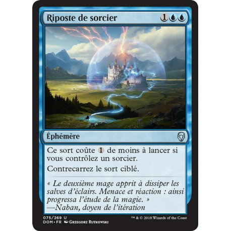 (Foil) Bleue - Riposte de sorcier (U) [DOM]