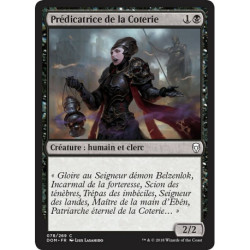 (Foil) Noire - Prédicatrice de la Coterie (C) [DOM]