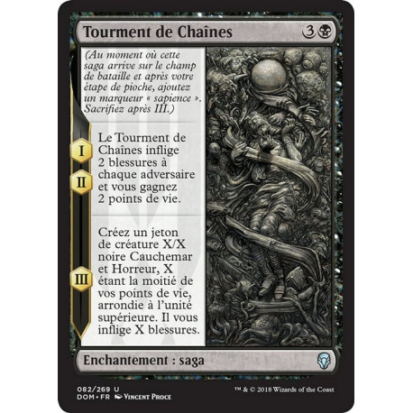 (Foil) Noire - Tourment de Chaînes (U) [DOM]