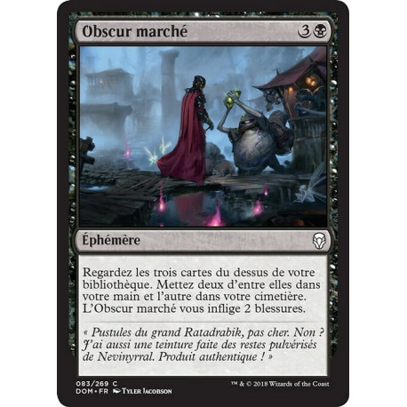 (Foil) Noire - Obscur marché (C) [DOM]