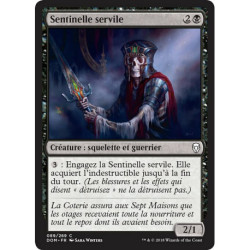 (Foil) Noire - Sentinelle servile (C) [DOM]