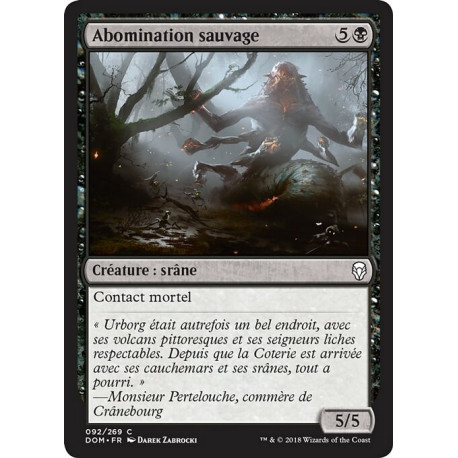 (Foil) Noire - Abomination sauvage (C) [DOM]