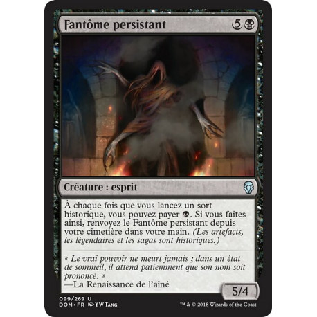 (Foil) Noire - Fantôme persistant (U) [DOM]