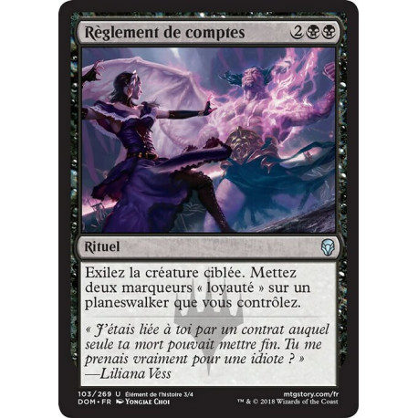 (Foil) Noire - Règlement de comptes (U) [DOM]