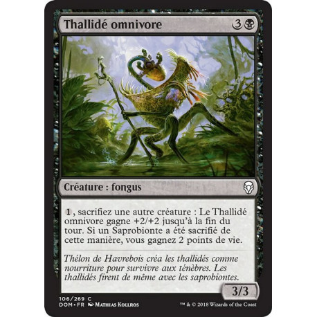 (Foil) Noire - Thallidé omnivore (C) [DOM]