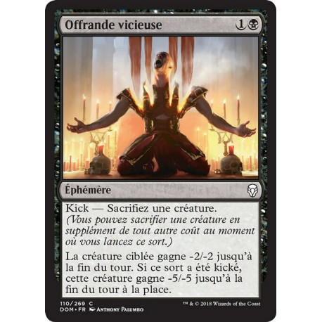 (Foil) Noire - Offrande vicieuse (C) [DOM]