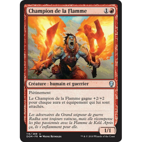 (Foil) Rouge - Champion de la Flamme (U) [DOM]