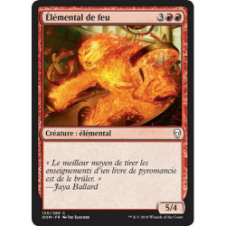 (Foil) Rouge - Élémental de feu (C) [DOM]