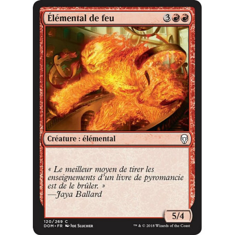 (Foil) Rouge - Élémental de feu (C) [DOM]
