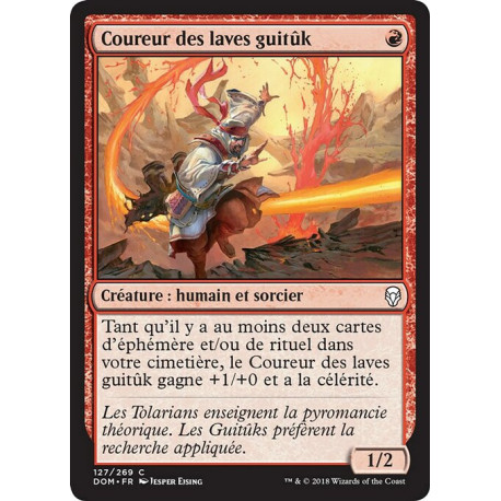 (Foil) Rouge - Coureur des laves guitûk (C) [DOM]