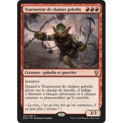 (Foil) Rouge - Tournoyeur de chaînes gobelin (R) [DOM]