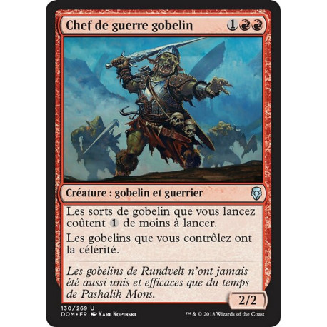 (Foil) Rouge - Chef de guerre gobelin (U) [DOM]