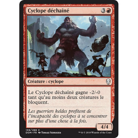 (Foil) Rouge - Cyclope déchaîné (C) [DOM]