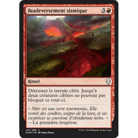 (Foil) Rouge - Bouleversement sismique (C) [DOM]