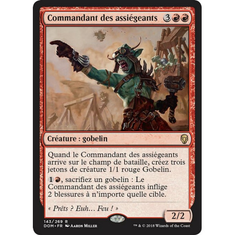 (Foil) Rouge - Commandant des assiégeants (R) [DOM]