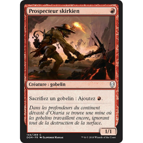 (Foil) Rouge - Prospecteur skirkien (C) [DOM]
