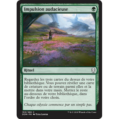(Foil) Verte - Impulsion audacieuse (C) [DOM]