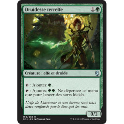 (Foil) Verte - Druidesse terrelfe (U) [DOM]