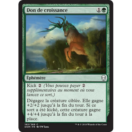 (Foil) Verte - Don de croissance (C) [DOM]