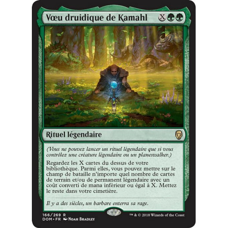 (Foil) Verte - Vœu druidique de Kamahl (R) [DOM]
