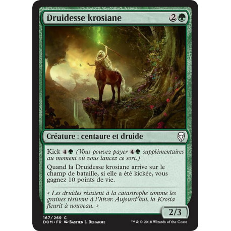 (Foil) Verte - Druidesse krosiane (C) [DOM]