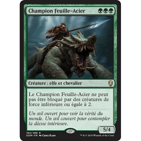 (Foil) Verte - Champion Feuille-Acier (R) [DOM]