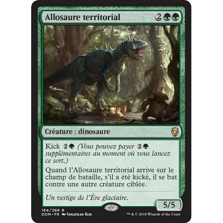 (Foil) Verte - Allosaure territorial (R) [DOM]