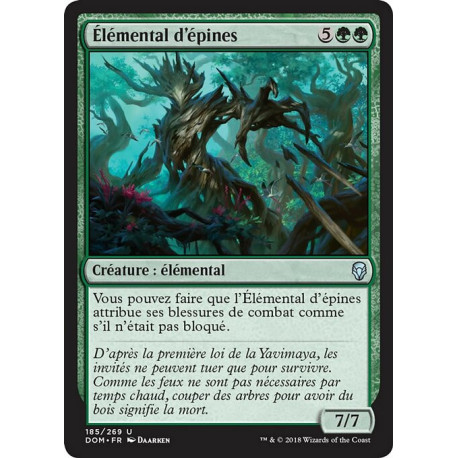 (Foil) Verte - Élémental d'épines (U) [DOM]