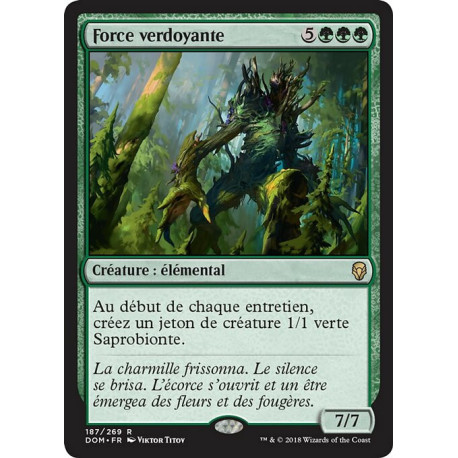 (Foil) Verte - Force verdoyante (R) [DOM]