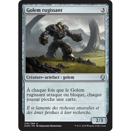 (Foil) Incolore - Golem rugissant (U) [DOM]