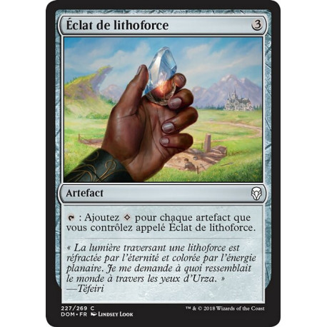 (Foil) Incolore - Éclat de lithoforce (C) [DOM]