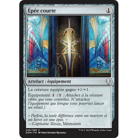 (Foil) Incolore - Épée courte (C) [DOM]