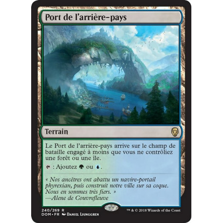 (Foil) Terrain - Port de l'arrière-pays (R) [DOM]