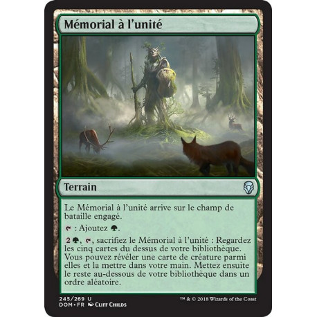 (Foil) Terrain - Mémorial à l'unité (U) [DOM]