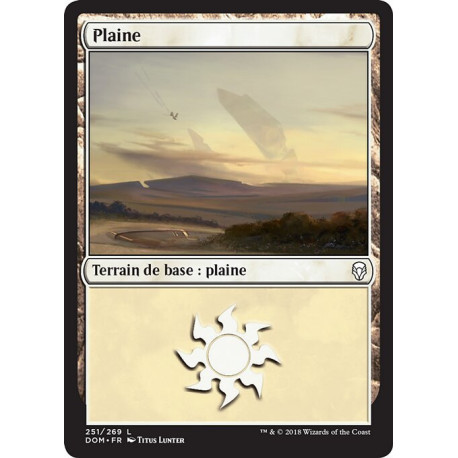 (Foil) Terrain - Plaine (V2) (L) [DOM]