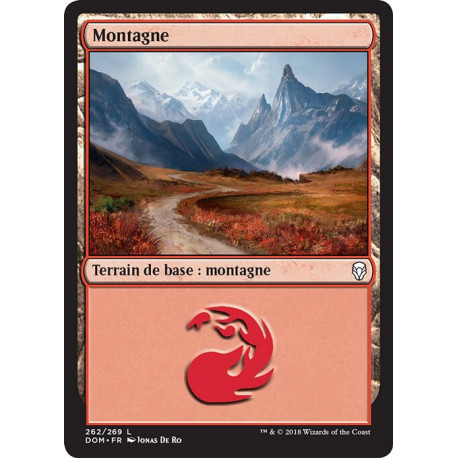 (Foil) Terrain - Montagne (V1) (L) [DOM]