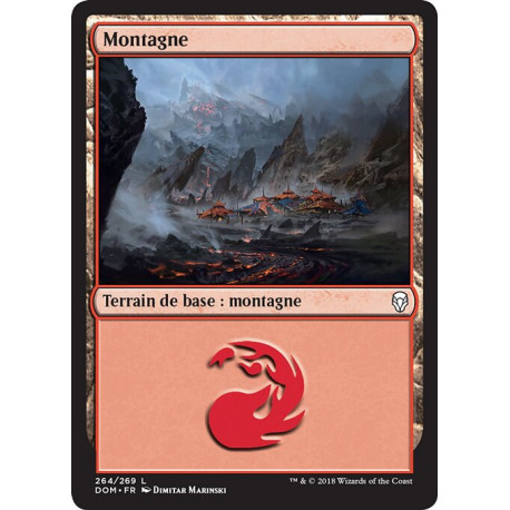 (Foil) Terrain - Montagne (V3) (L) [DOM]