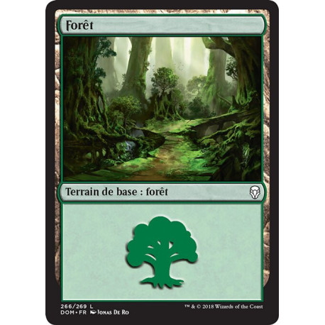 (Foil) Terrain - Forêt (V1) (L) [DOM]