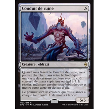 (Foil) Incolore - Conduit de ruine (R) [BFZ]