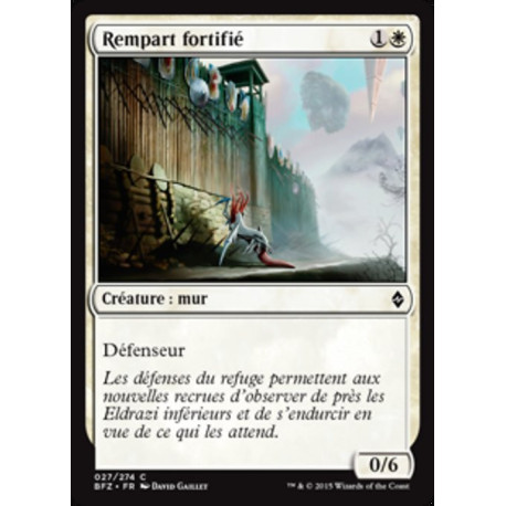 (Foil) Blanche - Rempart fortifié (C) [BFZ]