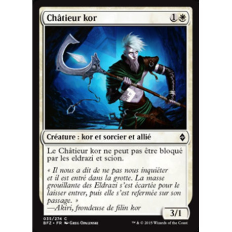 (Foil) Blanche - Châtieur kor (C) [BFZ]