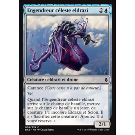 (Foil) Bleue - Engendreur céleste eldrazi (C) [BFZ]