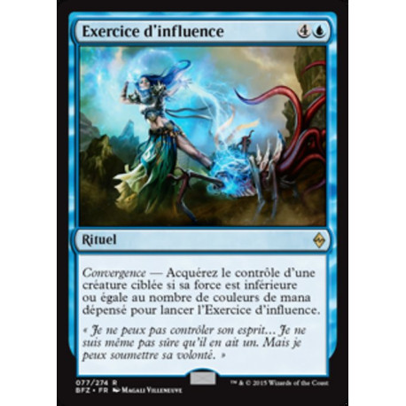 (Foil) Bleue - Exercice d'influence (R) [BFZ]