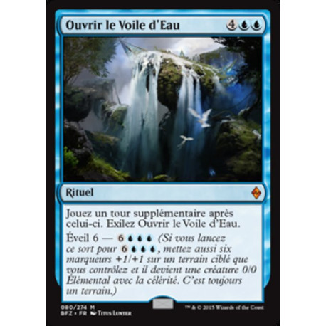 (Foil) Bleue - Ouvrir le Voile d'eau (M) [BFZ]