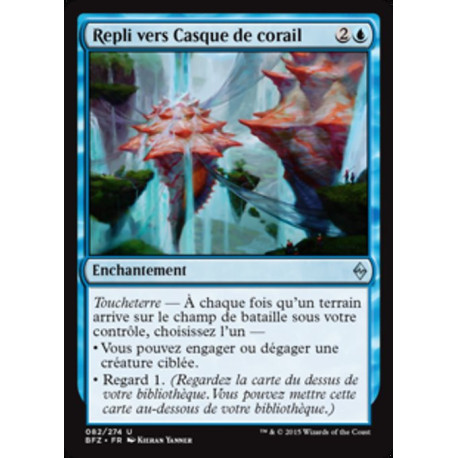 (Foil) Bleue - Repli vers Casque de corail (U) [BFZ]