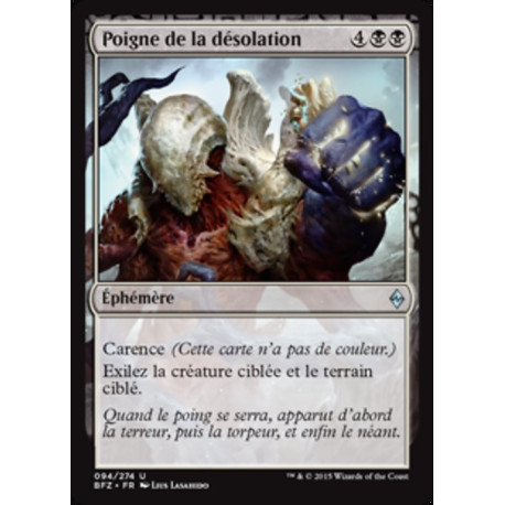 (Foil) Noire - Poigne de la désolation (U) [BFZ]