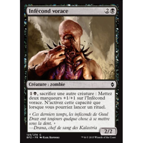(Foil) Noire - Infécond vorace (C) [BFZ]