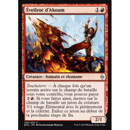 (Foil) Rouge - Éveilroc d'Akoum (U) [BFZ]